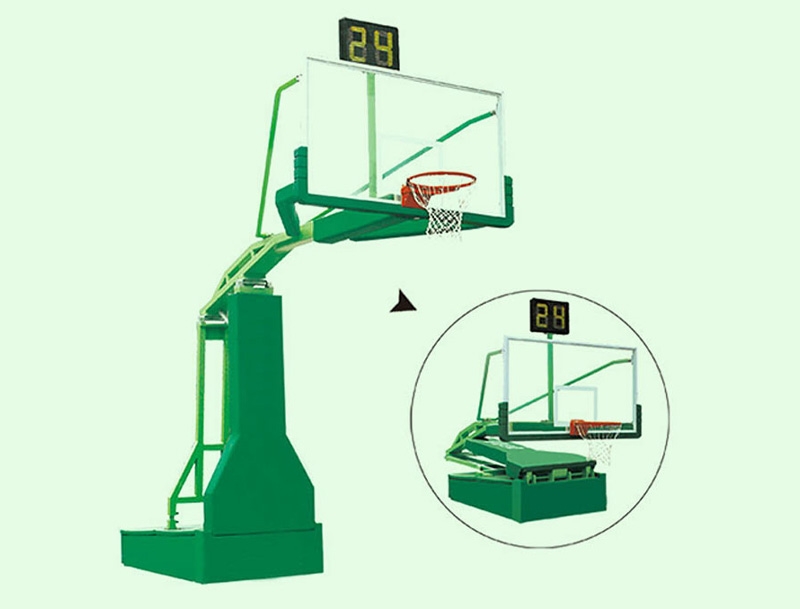 1003電動(dòng)液壓籃球架